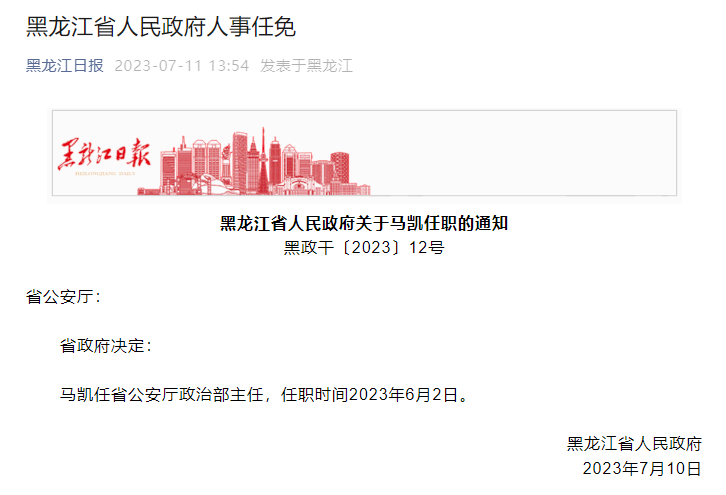 哈尔滨最新人事任免动态概览