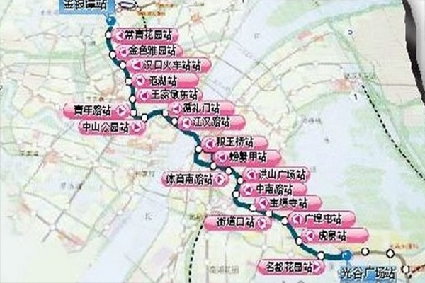 武汉地铁11号线线路图全新详解